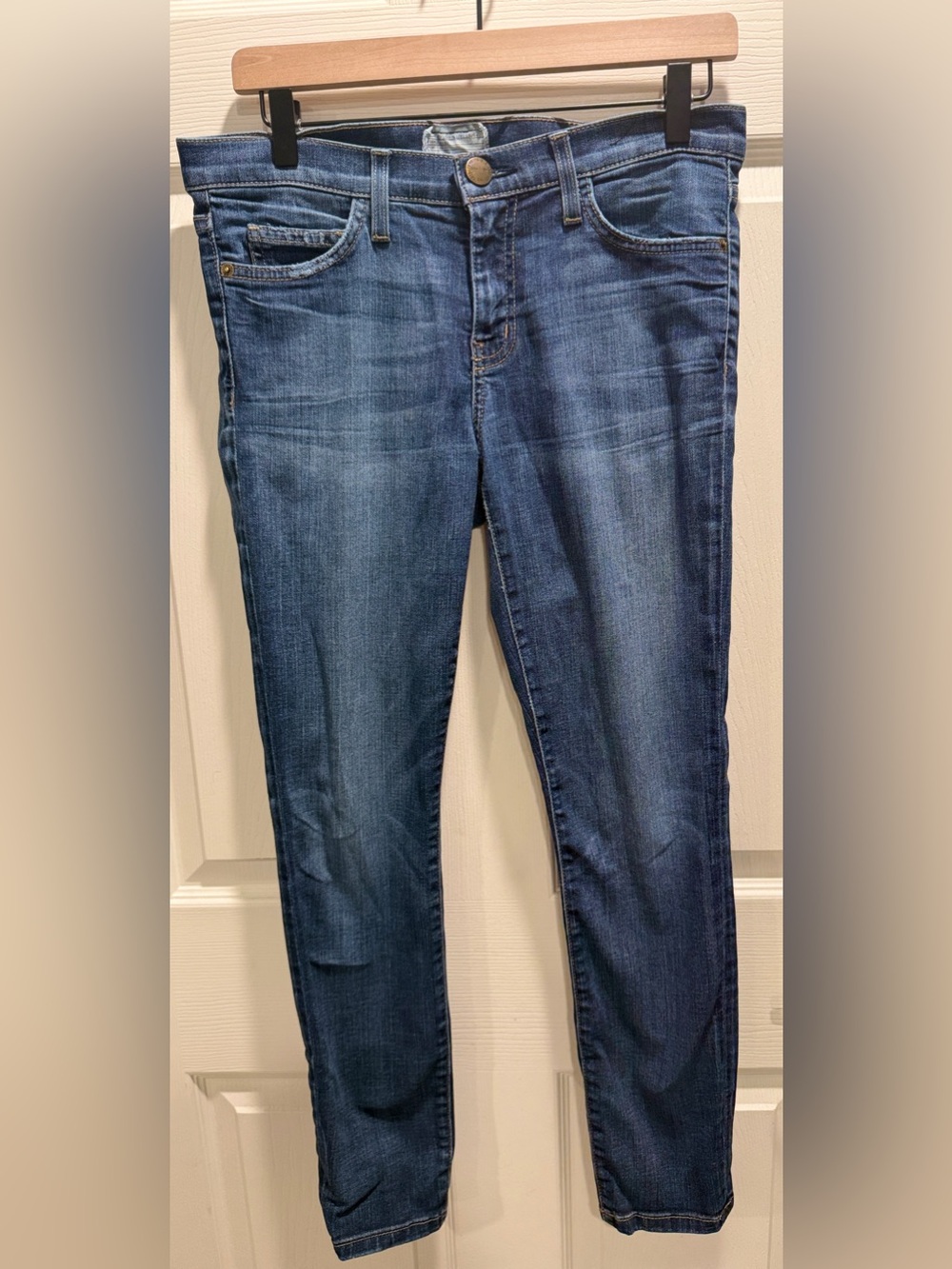 Current/Elliott The Stiletto Townie Jeans Size 29 Blue Skinny Stretch - Picture 3 of 14